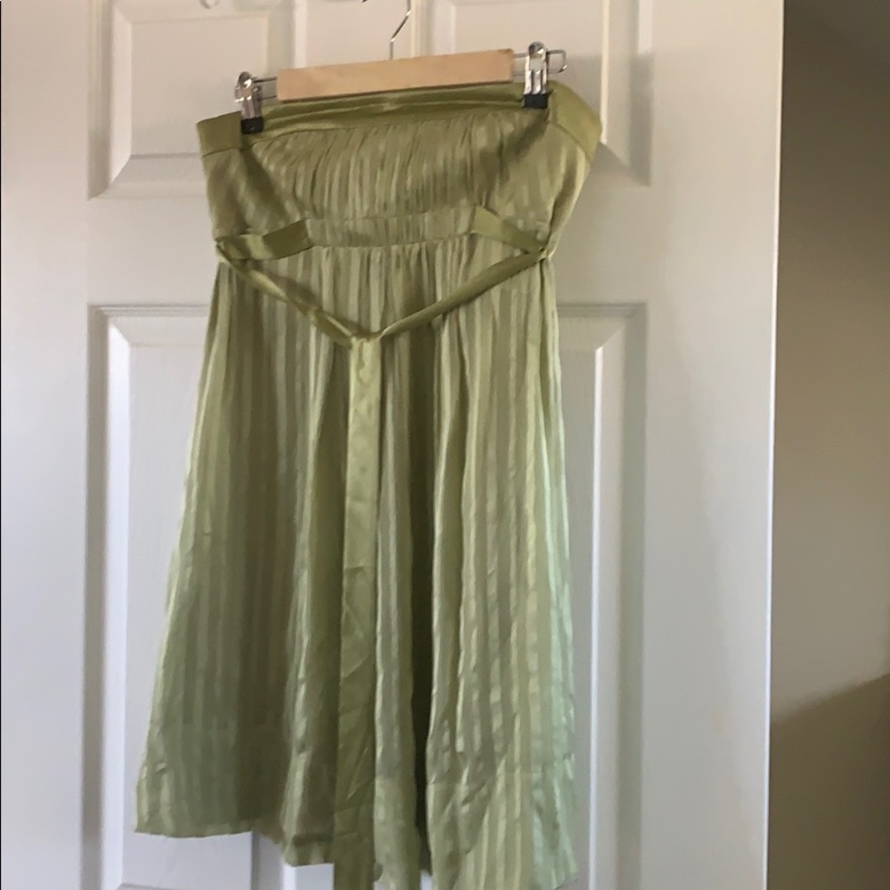 BCBG light green strapless dress